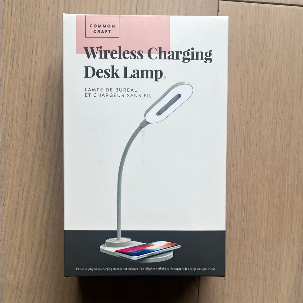 Wireless Charging Desk Lamp - White